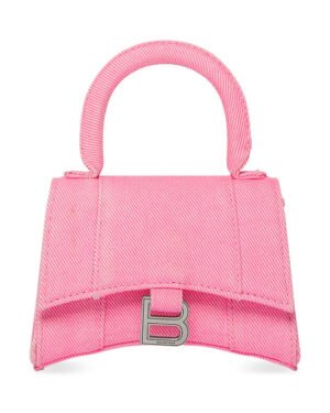 Balenciaga Hourglass Mini Tote Bag Pink