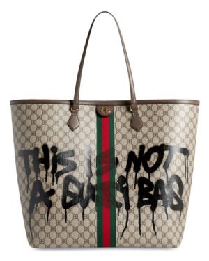Balenciaga Hacker Graffiti Large Tote Bag Dark Coffee