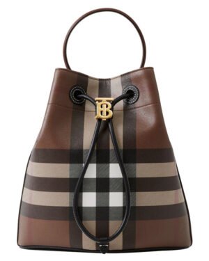 Burberry Small TB Bucket Bag Coffee