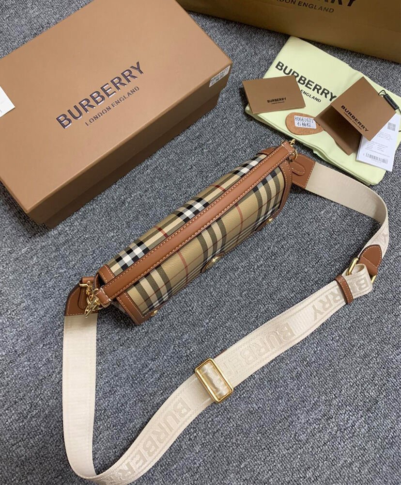 Burberry Top Handle Note Bag Coffee - Image 5