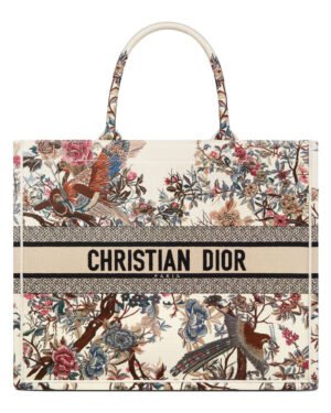 Christian Dior Large Dior Book Tote Cream
