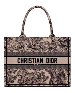 Christian Dior Medium Dior Book Tote Brown