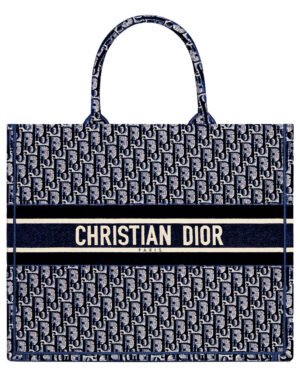 Christian Dior Book Tote Dark Blue