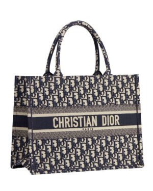 Christian Dior Small Book Tote bag Dark Blue