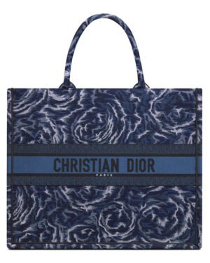 Christian Dior Large Dior Book Tote Blue