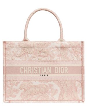Christian Dior Small Jui Print Book Tote Bag Pink