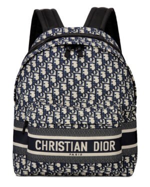 Christian Dior Diortravel Backpack Dark Blue
