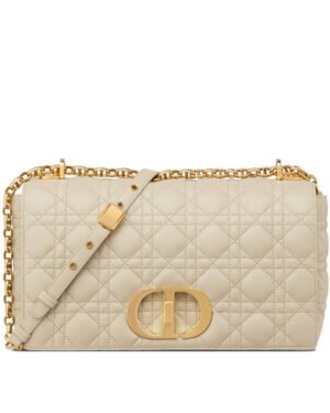 Christian Dior Large Dior Caro Bag Apricot
