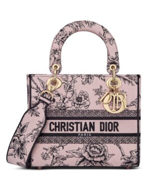 Christian Dior Medium Lady D-Lite Bag Cream