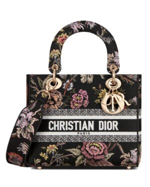 Christian Dior Medium Lady D-Lite Bag Black
