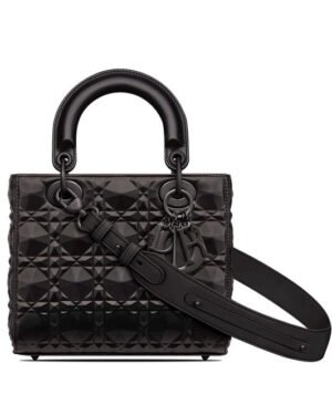 Christian Dior Small Lady Dior My Abcdior Bag Black