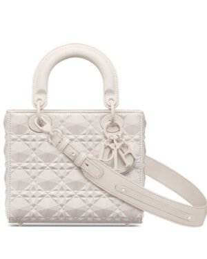 Christian Dior Small Lady Dior My Abcdior Bag Cream