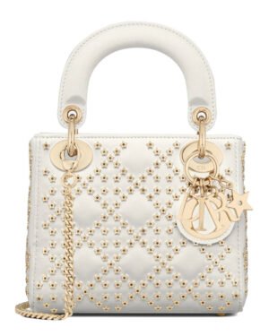 Christian Dior Mini Lady Dior Bag Cream