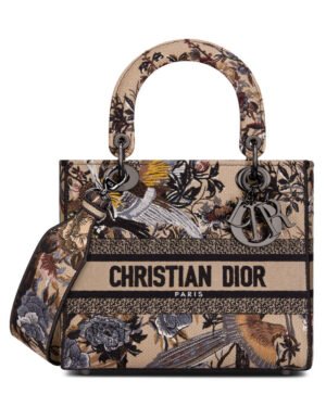 Christian Dior Medium Lady D-Lite Bag Apricot