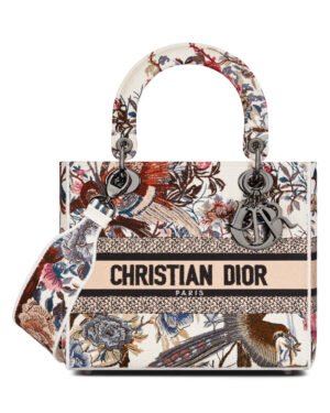Christian Dior Medium Lady D-Lite Bag White