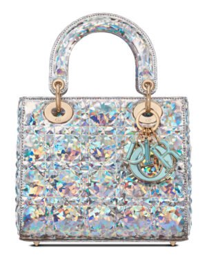 Christian Dior Small Lady Dior My Abcdior Bag Silver