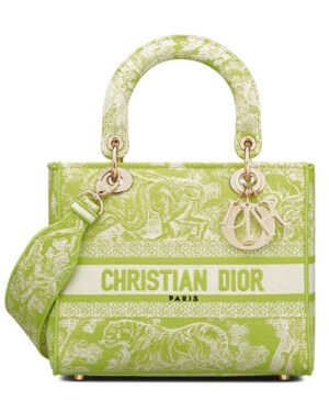 Christian Dior Medium Lady D-Lite Bag Green