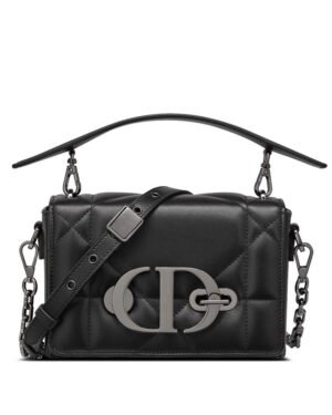 Christian Dior 30 Montaigne Box Bag With Handle Black