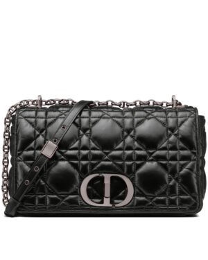 Christian Dior Large Dior Caro Bag Black