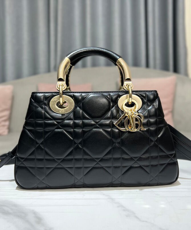 Christian Dior Medium Lady 95.22 Bag Black - Image 2