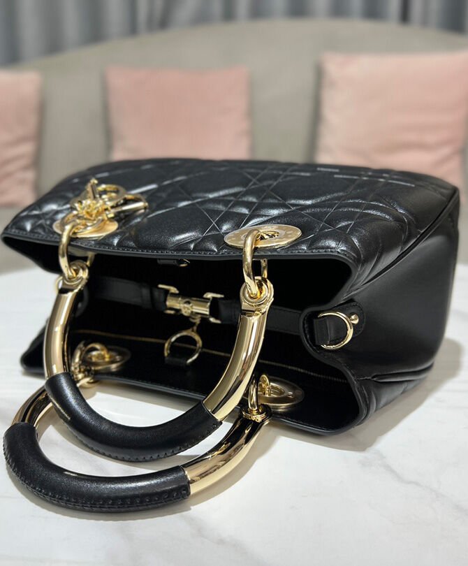 Christian Dior Medium Lady 95.22 Bag Black - Image 6