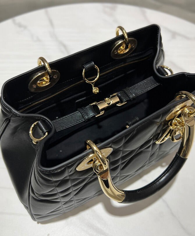 Christian Dior Medium Lady 95.22 Bag Black - Image 7