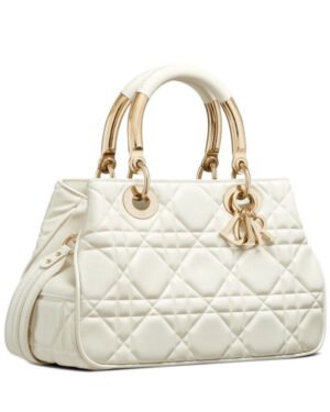 Christian Dior Medium Lady 95.22 Bag Cream