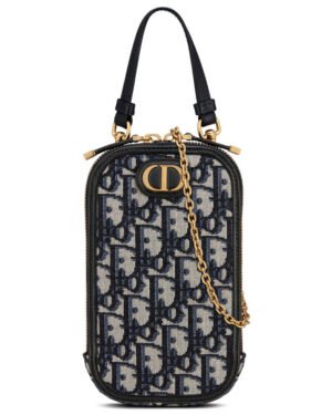 Christian Dior 30 Montaigne Phone Holder Dark Blue