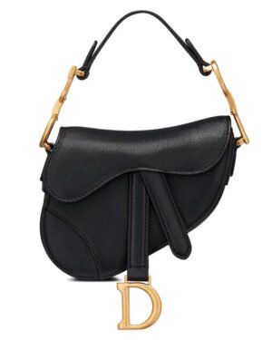 Christian Dior Micro Saddle Bag Black