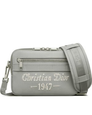 Christian Dior Safari Messenger Bag Gray