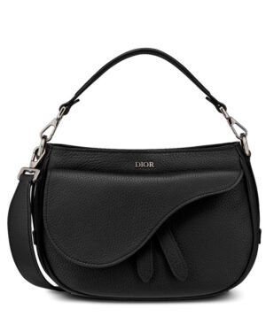 Christian Dior Mini Saddle Soft Bag Black