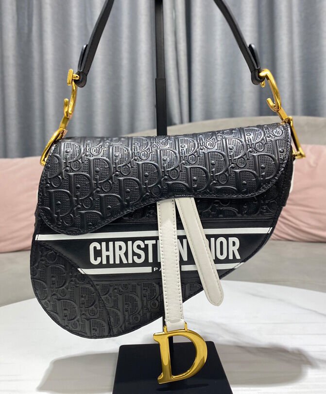 Christian Dior Saddle Bag Black - Image 3
