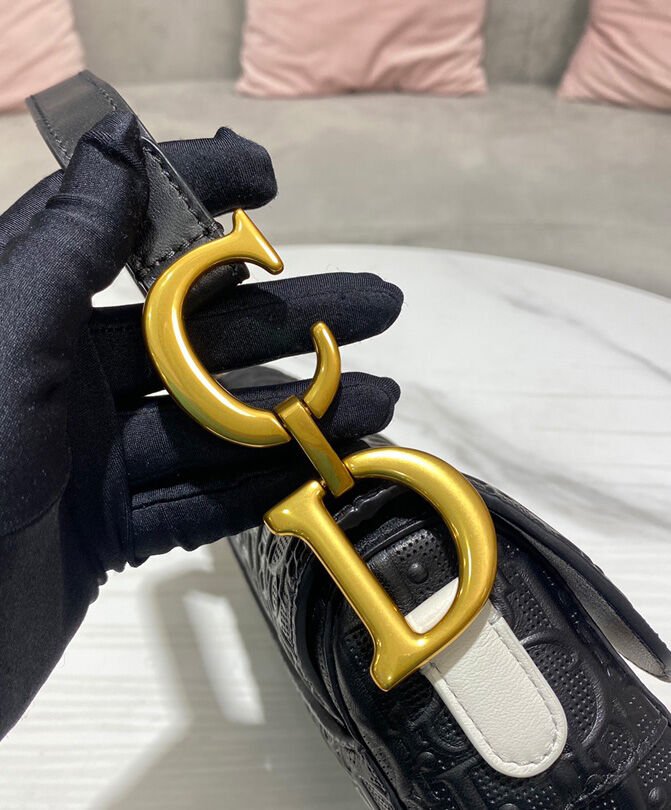 Christian Dior Saddle Bag Black - Image 6