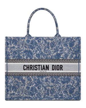 Christian Dior Large Dior Book Tote Blue