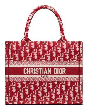 Christian Dior Small Dior Book Tote Red