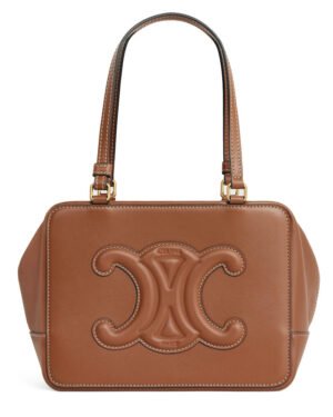 Celine Folded Cube Bag In Smooth Calfskin Coffee