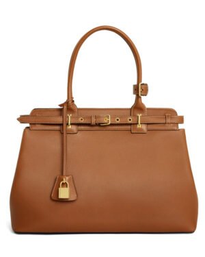 Celine Conti Bag In Supple Calfskin Coffee