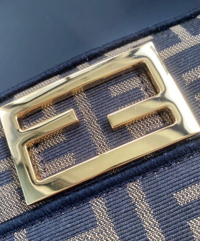 Fendi Mini Baguette Fabric Bag 8BS0171 Coffee - Image 7