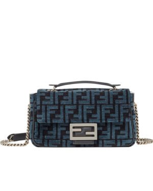 Fendi Baguette Chain Midi 8BR793 Dark Blue