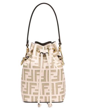 Fendi Mon Tresor Leather Mini-bag 8BS010 Cream