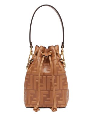 Fendi Mon Tresor Leather Mini Bag 8BS010 Coffee