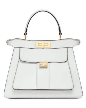 Fendi Peekaboo ISeeU Medium Tote 8BN321 White