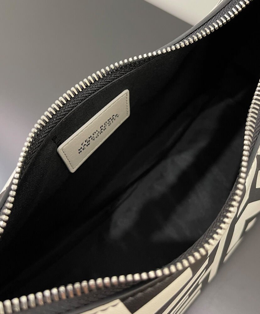 Fendi Fendigraphy Small Two-tone printed leather Fendi Roma Capsule Bag 8BR798 Black - Image 9