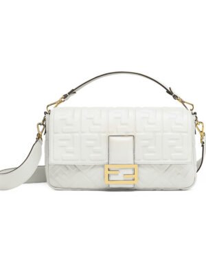Fendi Baguette Large 8BR771 White