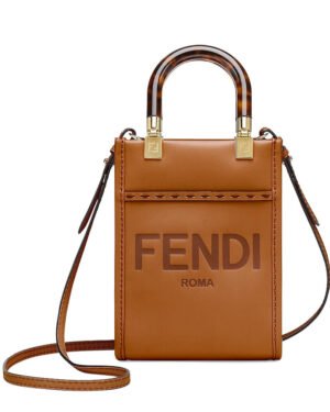 Fendi Mini Sunshine Shopper 8BS051 Coffee