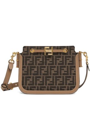 Fendi Touch FF Fabric Bag 8BT349 Coffee