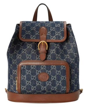 Gucci Backpack With Interlocking G 674147 Dark Blue
