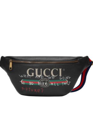 Gucci Coco Capitan logo belt bag 493869 Black