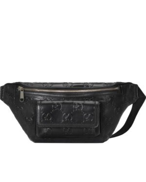 Gucci GG Embossed Belt Bag 645093 Black