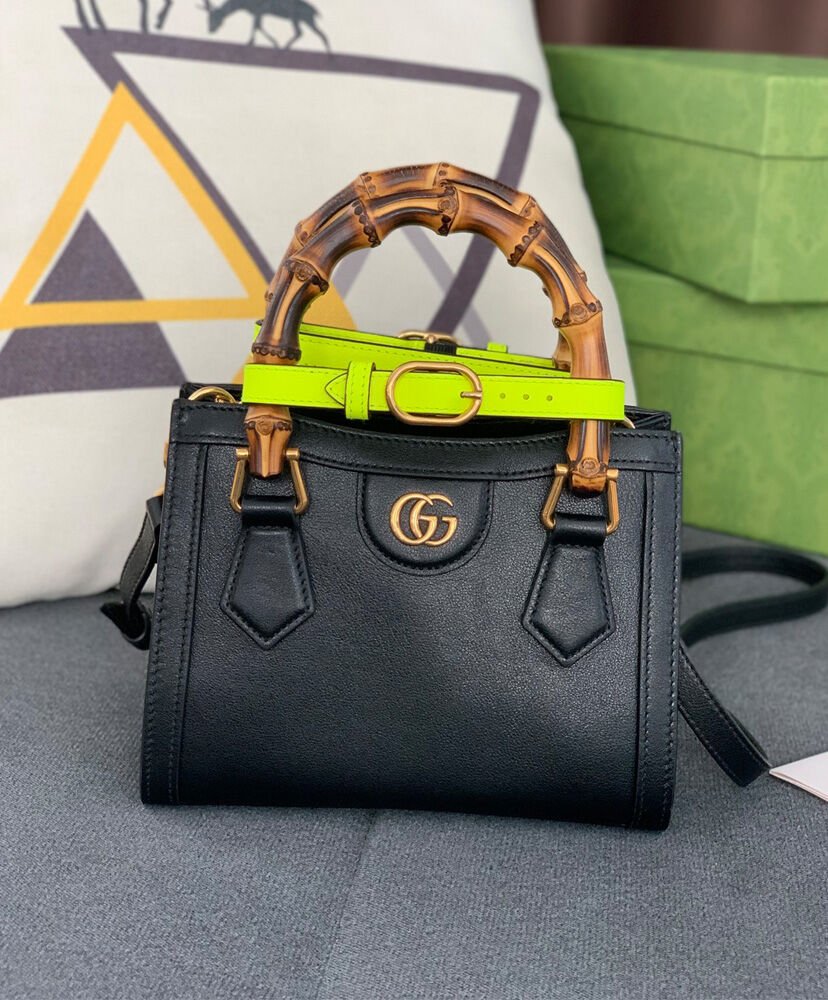 Gucci Diana Mini Tote Bag 655661 Black - Image 2